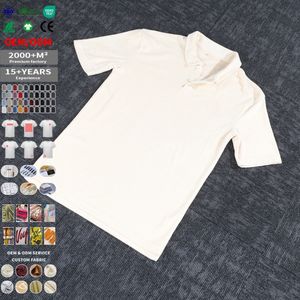 Camisetas de Algodón Personalizadas para Hombre, Camisetas Polo de Golf Ajustadas de Algodón con Mangas Cortas para Hombre - Product Image 1