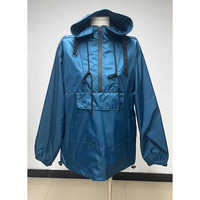 Anorak personnalisé pour homme, veste à capuche, pull-over, fermeture éclair 1/4, nylon léger, coupe-vent imperméable, avec logo, vente en gros OEM