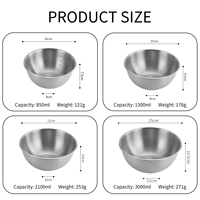 YITIAN – Accessoires de cuisson coréens en acier inoxydable multi-tailles, directement de l'usine, avec bol mélangeur gradué