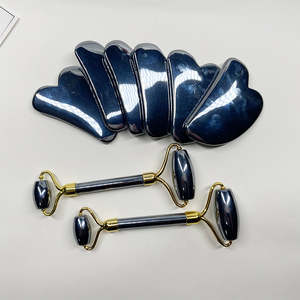 Juego de rodillo de Jade guasha, conjunto de rodillo de piedra de jade, conjunto de rodillo de jaspe rojo - Product Image 6