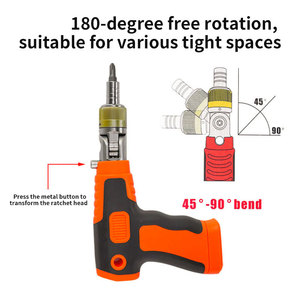MYJ Manual Gun-type Ratchet <b>Screwdriver</b> <b>Set</b> Household Repair Tool Dual-direction 14- in -1 Ratchet <b>Screwdriver</b> <b>Bit</b> <b>Set</b> 14- in -1 - Product Image 3