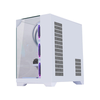 Gaming PC Tower Case ATX Mid Tower Computer Case with RGB Fans Tempered Glass High Airflow Design