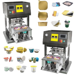 Machine automatique de remplissage et de scellage de pots de yaourt pour augmenter la production, adaptée aux pots de gelée et de desserts - Product Image 1