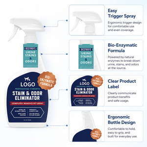 <span class=keywords><strong>Nettoyant</strong></span> Désodorisant en Gros pour Animaux de Compagnie avec Enzymes pour l'Élimination des Odeurs d'<span class=keywords><strong>Urine</strong></span> de <span class=keywords><strong>Chat</strong></span> et de Chien Formule Naturelle Sûre NOUVEAU 2026 - Product Image 5