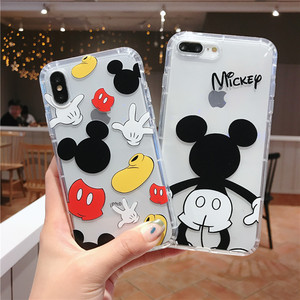 Convient pour iphone12 téléphone portable pour iPhone12Pro/12mini Mickey Souris anti-goutte silicone housse de protection - Product Image 1