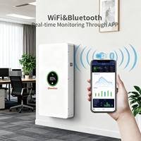 Batterie Lifepo4 murale tout-en-un 48V 10kwh 15kwh 20kwh pour stockage d'énergie domestique avec onduleur intégré