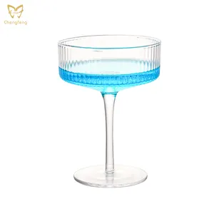 マティーニシャンパングラス用の飲用ワインデザートグラスを混合するプロモーションギフトシームレスクーペカラーカクテルグラス