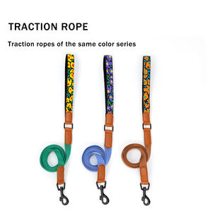 OEM personalizado elástico perro <span class=keywords><strong>Collar</strong></span> cómodo cuero elástico gato <span class=keywords><strong>Collar</strong></span> Correa conjunto de alta visibilidad - Product Image 5