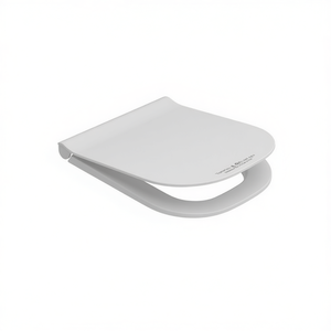 Asiento de Inodoro Termoestable Mirto de 48 cm de Largo, Color Blanco, con Función de Cierre Suave para Baño - Product Image 3