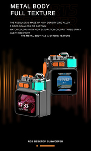 Siindoo <span class=keywords><strong>Mini</strong></span> Wireless RGB <span class=keywords><strong>LED</strong></span> chiếu sáng loa với màn hình cảm ứng thể thao ngoài trời Leo Đồng hồ báo thức Loa - Product Image 5