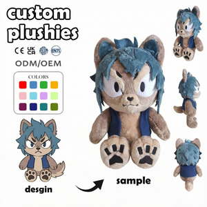 Fabricante de Peluches Personalizados de Alta Calidad, Peluche de Zorro con Suéter de Hojas de Dibujos Animados, Regalos Temáticos de Otoño, Artículos Gratis, Peluche de Perro Personalizado Bfdi - Product Image 3