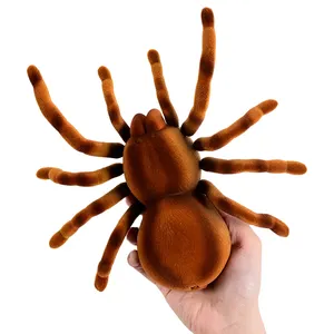 Amason Hot Selling Huge Scary Wireless Radio Control Animal Tarantula Simulation Bionic Texture Fur RC Lifelike Spider Toy