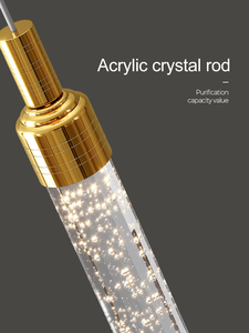 Lustre moderne en cristal Villadom, luminaires suspendus pour salon, éclairage d'escalier, décoration de la maison moderne, luminaire suspendu nordique - Product Image 6
