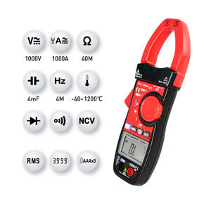 VA311B-2 <span class=keywords><strong>pince</strong></span> multimètre numérique 3999 comptes ampèremètre testeur de tension NCV Ohm capacité résistance continuité fréquence courant <span class=keywords><strong>continu</strong></span> - Product Image 2