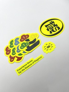 Customizable Self-<b>Adhesive</b> Fluorescent Green Yellow Pink Orange Decor Stickers <b>Strong</b> Adhesion Plastic Label Packaging - Product Image 6
