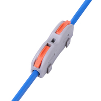 Conector Universal Rápido Sin Tornillos de 1 Entrada y 1 Salida, de Buena Calidad, 32A, 4mm2, 28-12 AWG, con Certificación CE