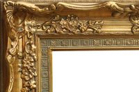 Cadre en bois sculpté, estampage de feuille or argent Royal, punk, ornements brillants, pour peinture