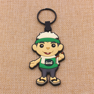 Cadeau de remerciement, porte-clés en acier inoxydable, dessin animé, mode, porte-clés en caoutchouc personnalisé pour les clients, les amis - Product Image 1