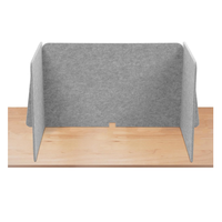Bureau fibre de polyester PET diviseur de bureau acoustique bureau panneau de confidentialité cabine debout cloison de bureau pour réduire le bruit