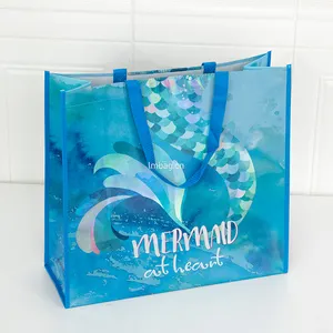 Grocery Tote Bags Wenzhou Colorbag Reusable Grocery Tote Collapsible Sublimation Non Woven Shopping Bag