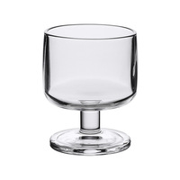 Tasse à café et latte en verre, design moderne et épuré, sans poignée, sans couvercle, à pied bas ou haut, pour boissons spéciales