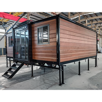 Maisons préfabriquées pliables et mobiles de 20 pieds et 40 pieds, maisons de luxe sur remorque, maisons conteneurs extensibles, mini-maisons sur roues