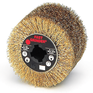 Disco de Pulir de Alambre de Acero Recubierto de Latón de 100 mm, Velocidad Máxima 6500 RPM - Product Image 2