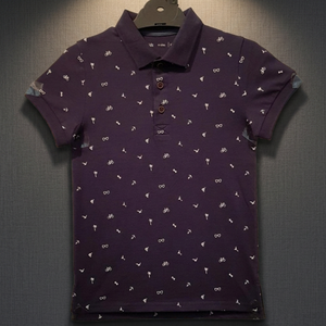 Polo pour garçons en jersey simple 100% coton 160 g/m², fabrication ODM au Bangladesh, en stock, imprimé sur toute la surface, col et poignets assortis, sans logo - Product Image 3