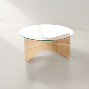 Mesa de centro redonda moderna Umbra Madera - Product Image 1