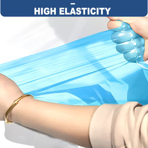 Hubei Haixin Tablier en plastique PE jetable bon marché Tabliers de cuisine imperméables de protection Adultes Robe longue blanche imperméable Vente en gros - Product Image 3