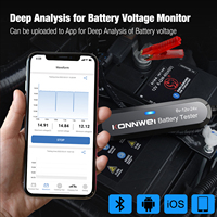 Aplikasi Seluler + Penganalisis Baterai Bluetooth BK200 untuk Baterai Asam Timbal dan Lithium 10-2000CCA 6V 12V 24V