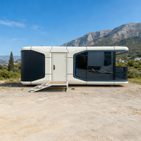 Capsule spatiale de luxe légère, maison mobile pliable préfabriquée en conteneur, panneau sandwich |   Meubles de cuisine sur mesure pour hôtel et maison d'hôtes