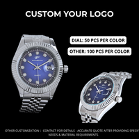 Montre-bracelet à quartz de luxe pour homme, personnalisable avec logo, style sport et affaires, boîtier rond, pour couple, fabriquée en Chine