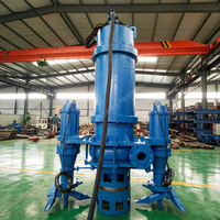 Agitateur de pompe à boue submersible haute pression en alliage de chrome robuste pour l'extraction du sable et l'entretien des barrages, haute efficacité