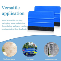 Raclette à bord feutré en plastique pour l'installation de films vinyles, autocollants de voiture et papiers peints