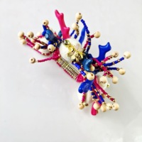 Anneau de serviette en forme de boule de corail fait à la main, décoration de fête de mariage, nouveau design de mariage, plusieurs couleurs avec abeille