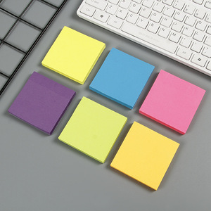 Bloc-notes auto-adhésif fluorescent pratique de 3*3 pouces pour étudiants pouvant être déchiré et collé N fois sur l'ordinateur portable - Product Image 4