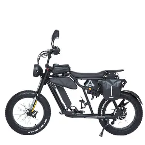 DOMLIN 전기 오토바이 성인 10000w 빠른 오프로드 오토바이 추가 전기 자전거 키트 전기 자전거 배터리 가방