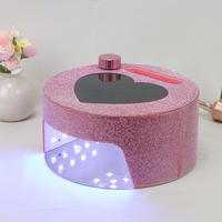 Forme de coeur LED écran uv lampe à ongles électrique ongles diamant uv lampe à ongles pour manucure rechargeable