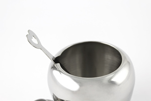 Con coperchio e cucchiaio di spezie ciotola sale e pepe ciotole di zucchero del supporto in <span class=keywords><strong>acciaio</strong></span> <span class=keywords><strong>inox</strong></span> canna da zucchero ciotola - Product Image 4