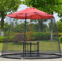 Auvent en maille Roma avec fermeture éclair - Moustiquaire de terrasse, abri de camping extérieur, tente pare-soleil