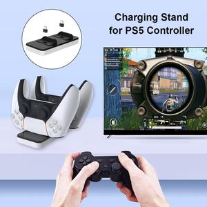 Juego inalámbrico portátil Controlador dual Estación de carga Accesorios de juego <span class=keywords><strong>Cargador</strong></span> de controlador para SONY para Playstation 5 - Product Image 3