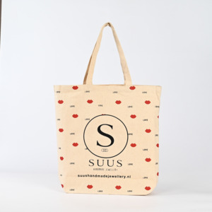 Sac fourre-tout de plage et de shopping en toile personnalisé avec logo, écologique, à longue poignée et fermeture éclair, vente en gros - Product Image 2