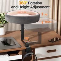 Lit pour chat réglable 2-en-1 à fixer au bureau et support pour casque, hamac pour mobilier de bureau, idéal pour la maison, le bureau ou les configurations de jeu