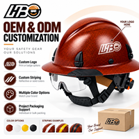 Casque de sécurité industriel HBC ANSI Z89.1 Skullgard en fibre de verre à bord complet pour la Bolivie - Fournisseur industriel