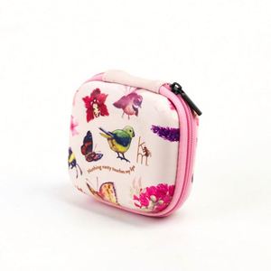 Custom Mini Pink Leather Cosmetic Bag Waterproof Hard EVA <b>Makeup</b> Organizer Mirror Zipper Closure Candy Fashionable <b>Makeup</b> <b>Case</b> - Product Image 4