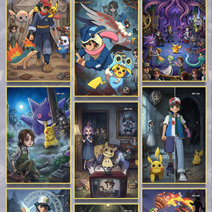 YQ Supplier Artist Custom Comic Eif Baby Carte Collezionabili Fantasy e Storie Strane Art Board Pokemoned Booster Box Gioco da Tavolo - Product Image 4