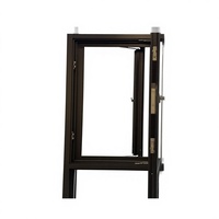 Fenêtre à battant moderne en alliage d'aluminium à pont thermique, personnalisée, insonorisée, en verre trempé, pour salon, balcon, villa