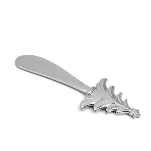 Christmas Tree Metal Butter Knife Zinc Alloy Hand Wash Only For <b>Dessert</b> <b>Tools</b> - Product Image 3