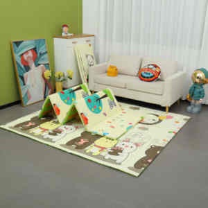 Tapis de jeu pliable pour bébé en XPE à motifs de dessins animés, tapis de jeu en <span class=keywords><strong>mousse</strong></span> pour tout-petits, jouets pour enfants - Product Image 4